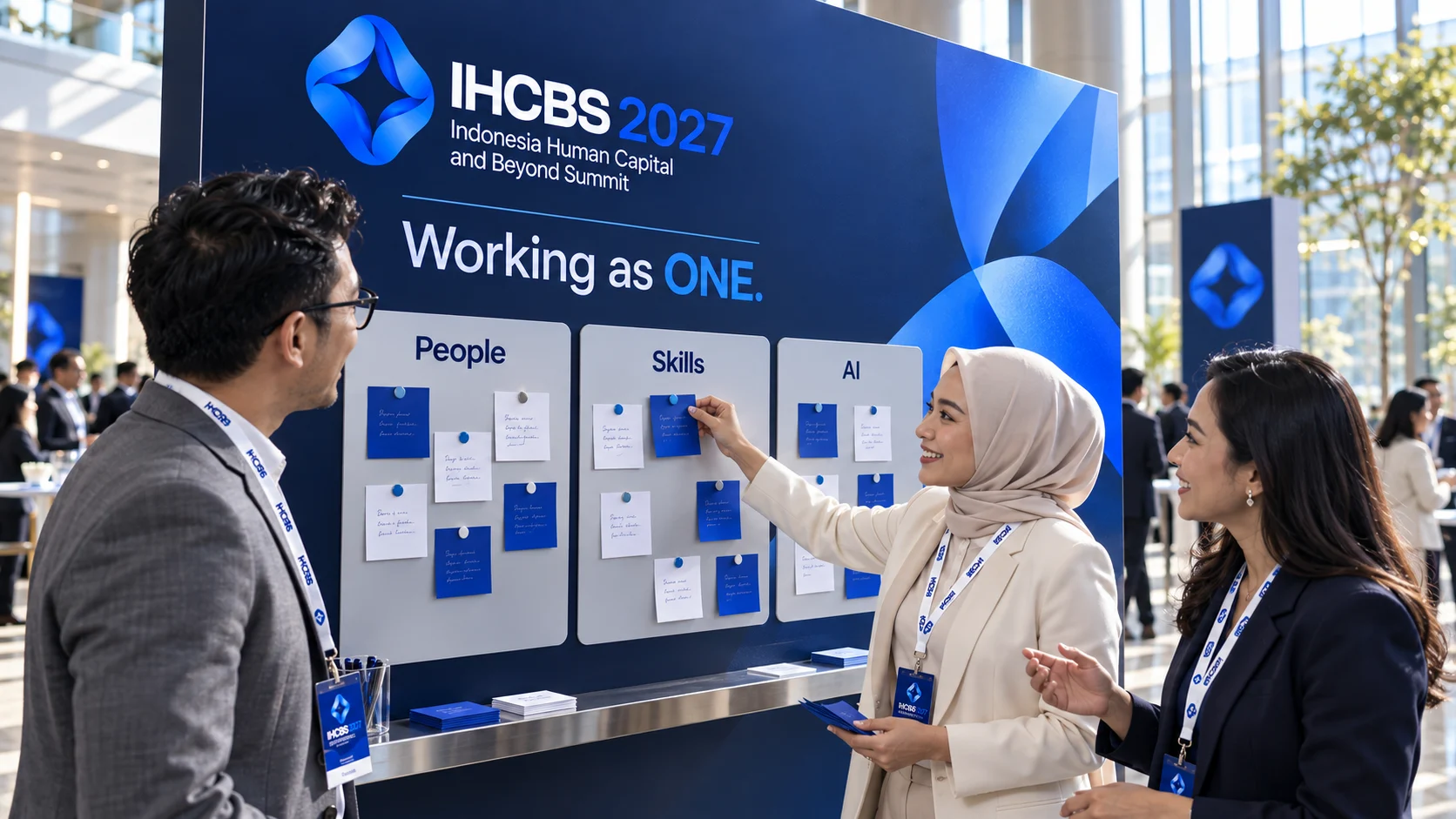 Ideas to take back. Change to carry forward. IHCBS ideas wall.
